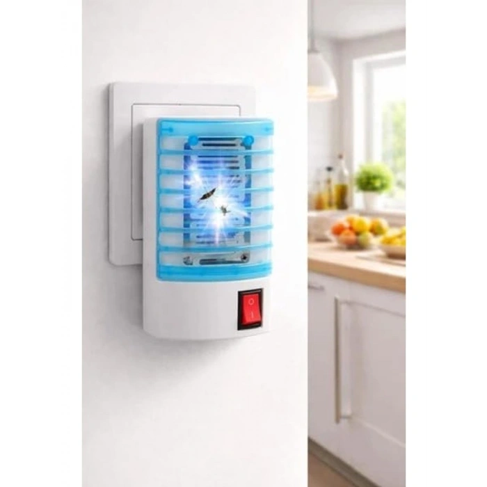 UV Işıklı Elektrikli Sinek Öldürücü, Sessiz Çalışma, Mavi