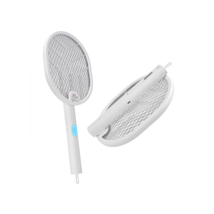 UV Işıklı Katlanabilir Sinek Raketi - 1200mAh Pil