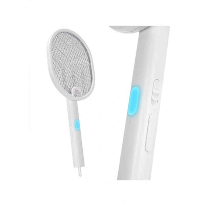 UV Işıklı Katlanabilir Sinek Raketi - 1200mAh Pil