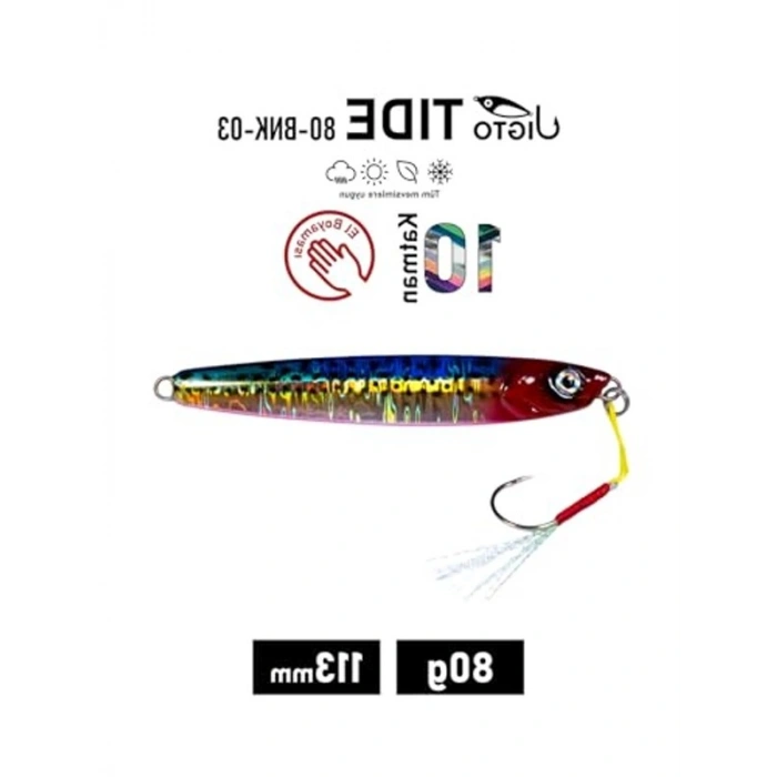 UV Metal Jig: 80Gr Ağırlığında Suda Yüzen Yem