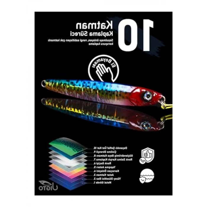 UV Metal Jig: 80Gr Ağırlığında Suda Yüzen Yem