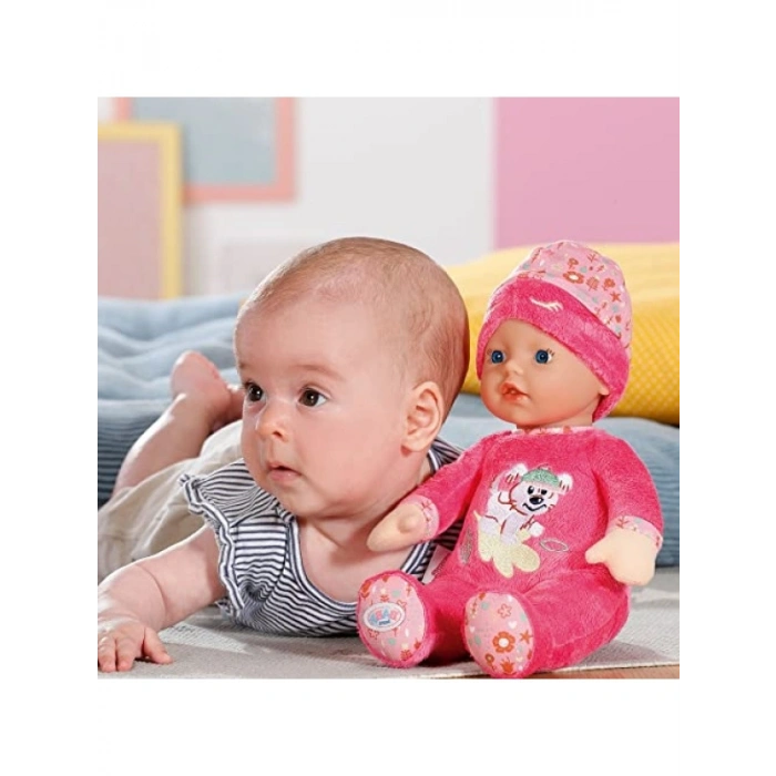 Uykucu Oyuncak Bebek, Pembe, 30 cm