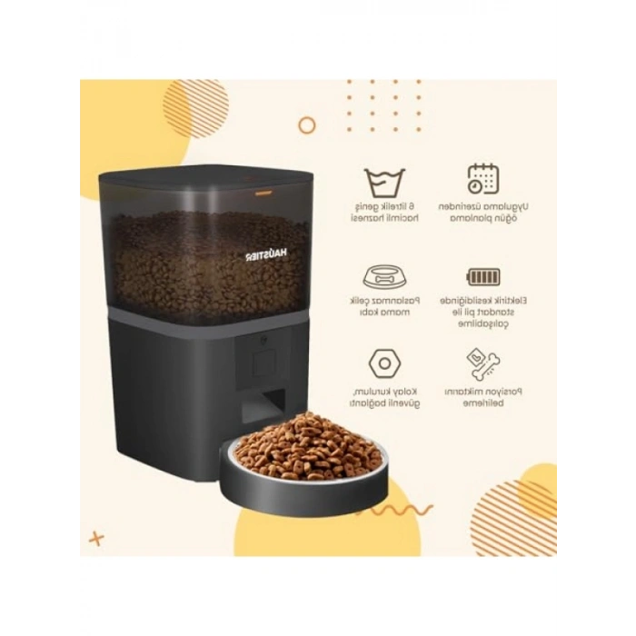 Uzaktan Kontrol Akıllı Otomatik Mama Kabı (6 lt)