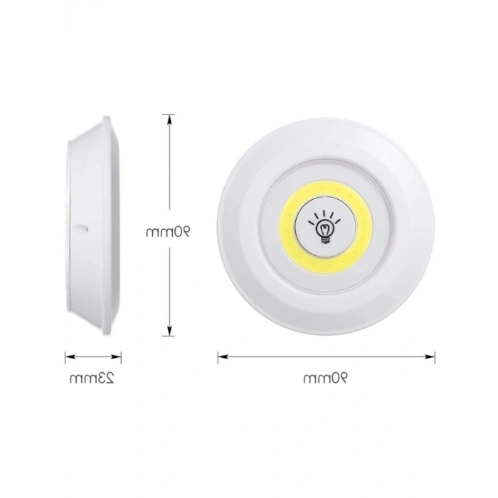 Uzaktan Kumandalı 3lü Kablosuz Led Lamba Seti