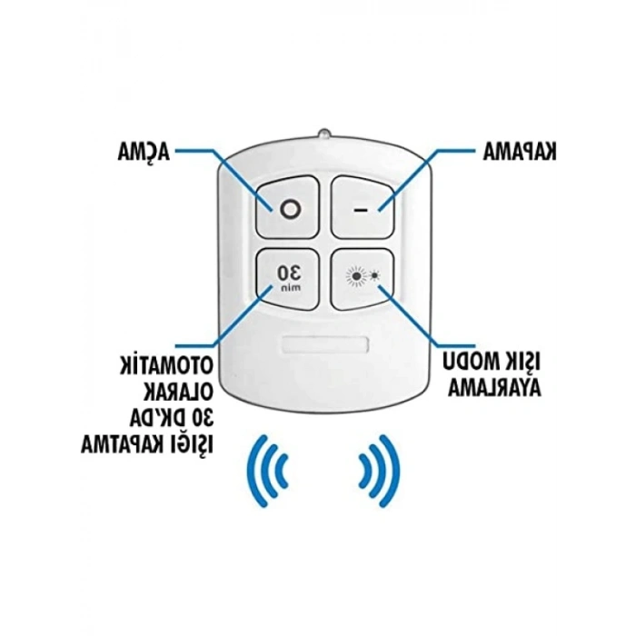 Uzaktan Kumandalı 3lü Kablosuz Led Lamba Seti