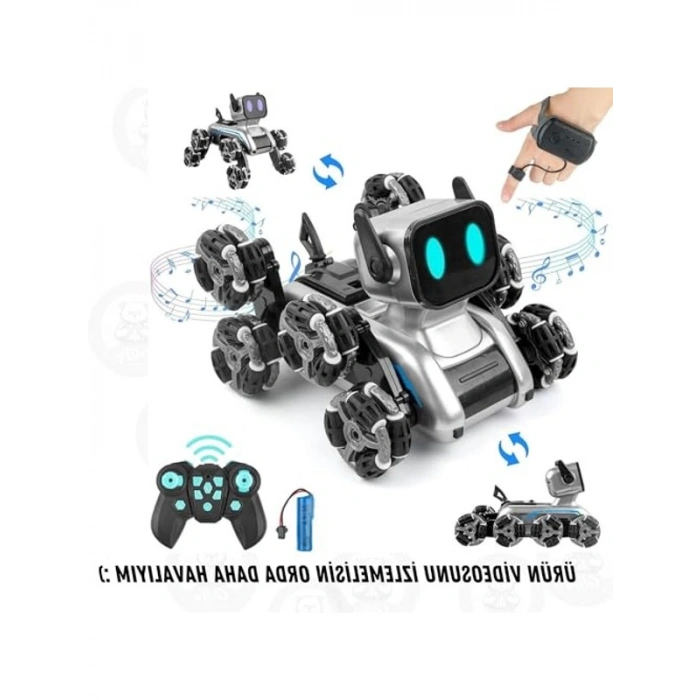 Uzaktan Kumandalı Akrobat Robot, Müzikli ve Işıklı