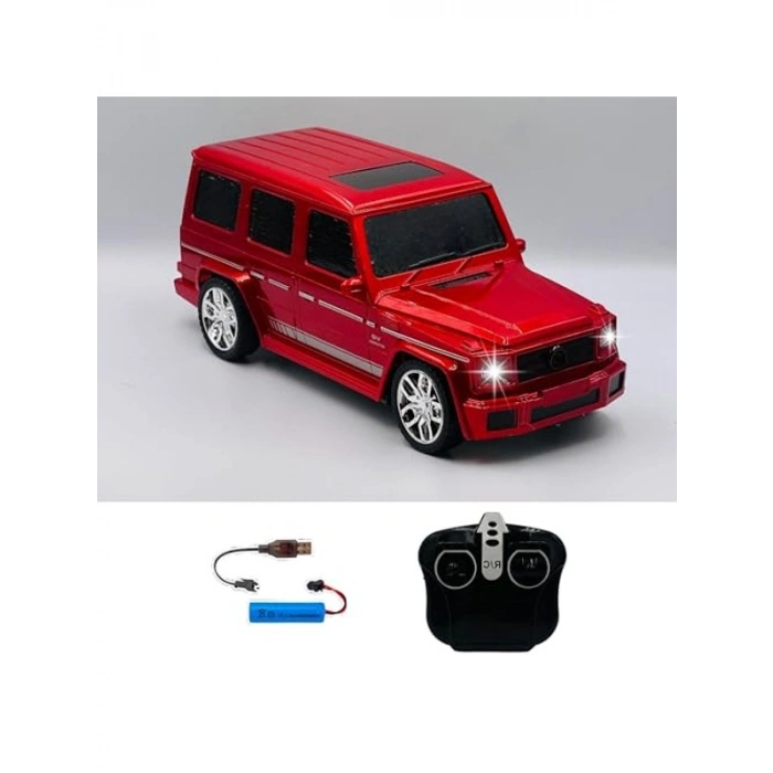Uzaktan Kumandalı Drift Atan Kırmızı Jeep Araba, Şarjlı