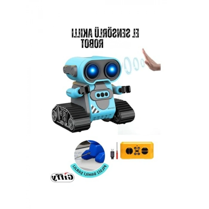 Uzaktan Kumandalı El Sensörlü Robot (Işıklı ve Sesli)
