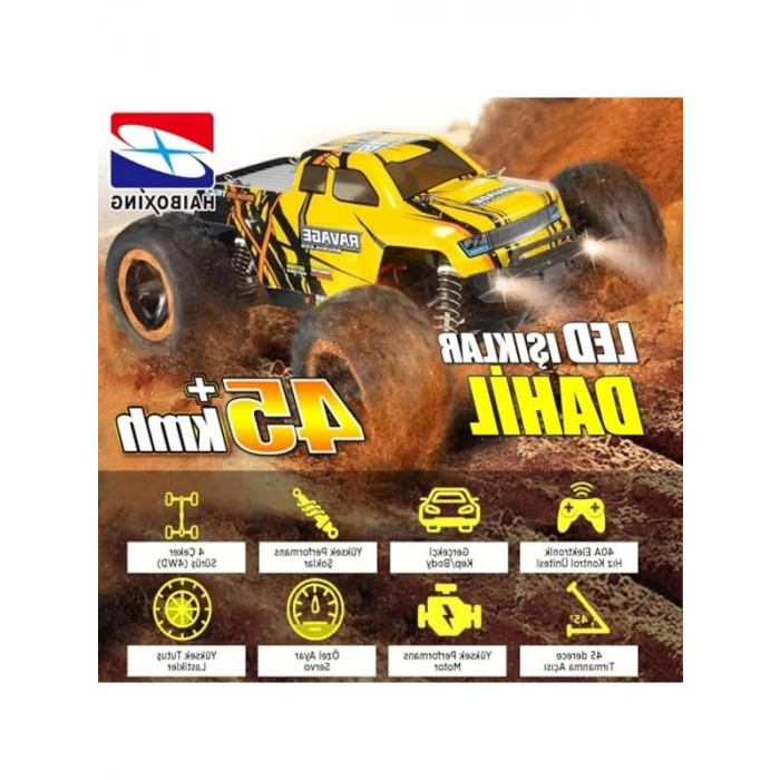 Uzaktan kumandalı elektrikli model araba, 1/16 ölçek, 4WD