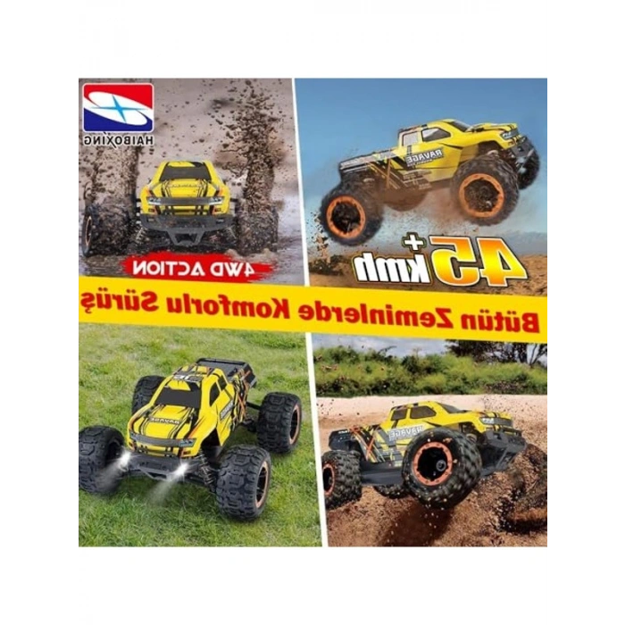 Uzaktan kumandalı elektrikli model araba, 1/16 ölçek, 4WD