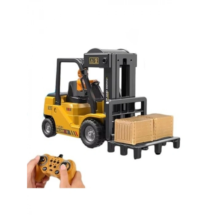 Uzaktan Kumandalı Forklift İş Makinesi, Ses Efektli ve Şarjlı
