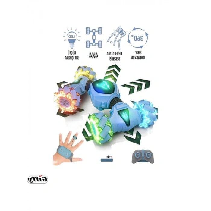 Uzaktan Kumandalı Işıklı Akrobat Araba - Çift Kumandalı