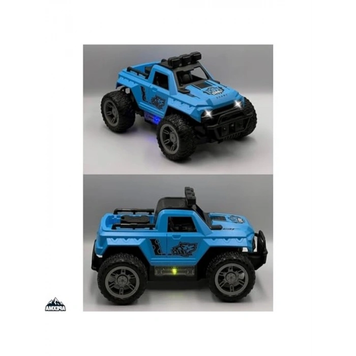 Uzaktan Kumandalı Işıklı Off-Road Araba, 3.7 Volt Şarjlı