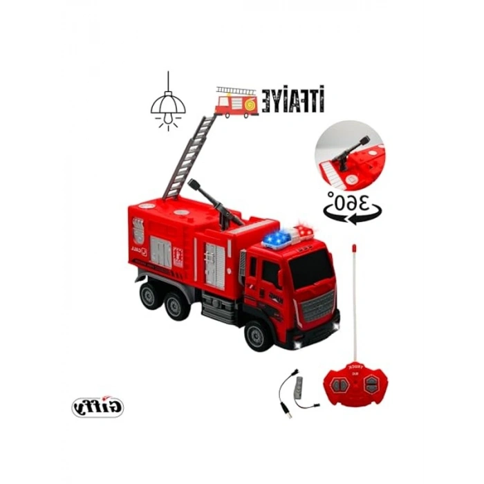 Uzaktan Kumandalı İtfaiye Aracı, Işıklı ve Fonksiyonel Model