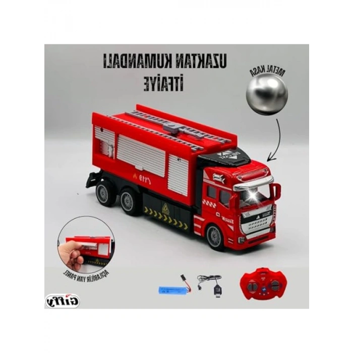 Uzaktan Kumandalı İtfaiye Aracı, Işıklı ve Şarjlı