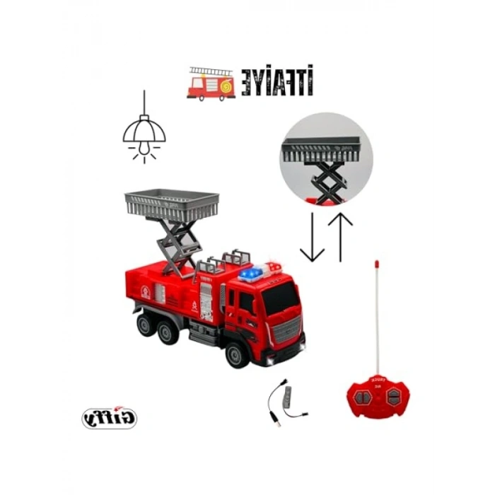 Uzaktan Kumandalı İtfaiye Aracı, Merdivenli ve Su Hortumlu