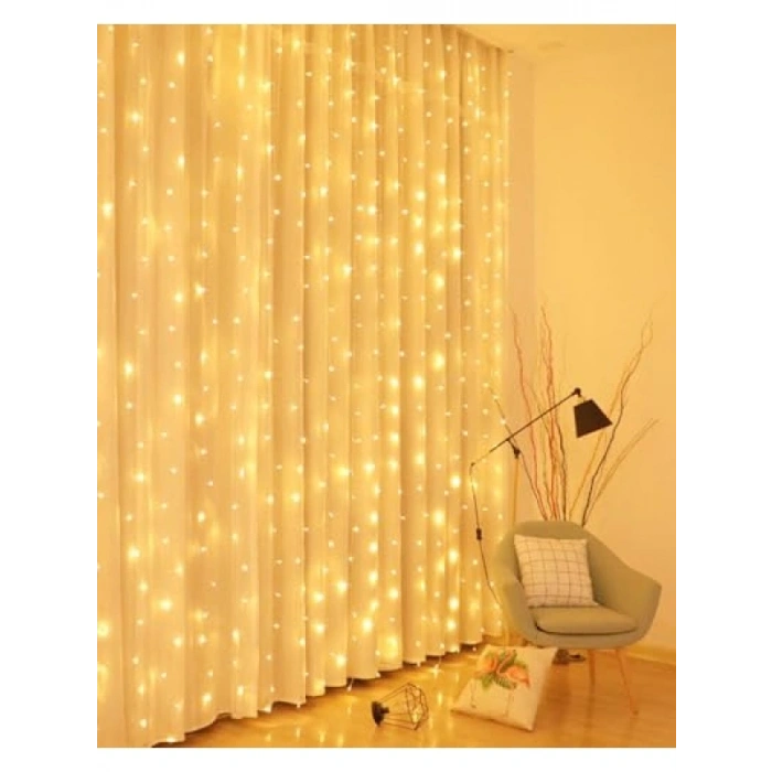 Uzaktan Kumandalı LED Perde Işığı - 3x3 Metre
