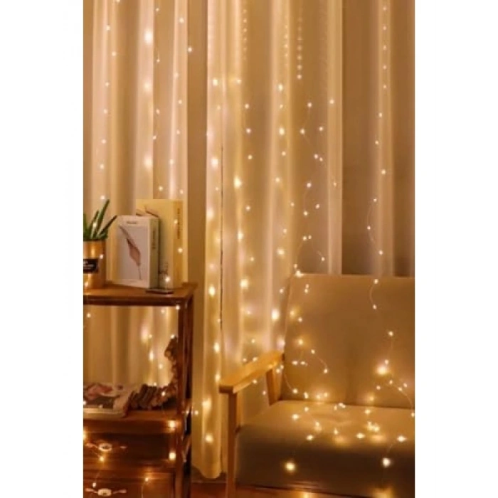 Uzaktan Kumandalı LED Perde Işığı - 3x3 Metre