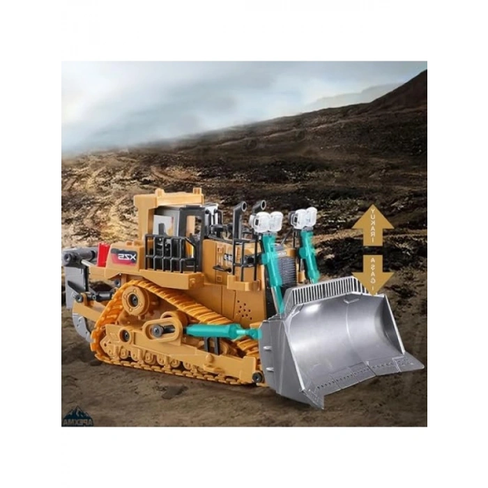 Uzaktan Kumandalı Metal Alaşım Kepçeli Buldozer
