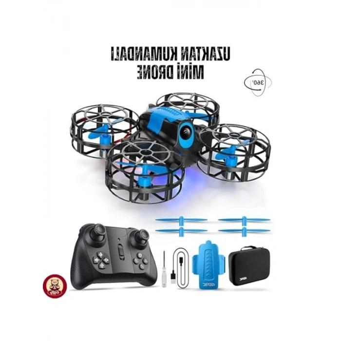 Uzaktan Kumandalı Mini Drone, 360° Dönüş ve Işıklı