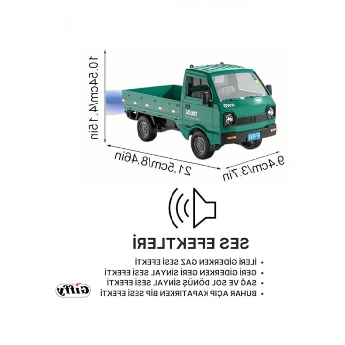 Uzaktan Kumandalı RC Kamyonet - 2.4 Ghz, Sesli ve Işıklı