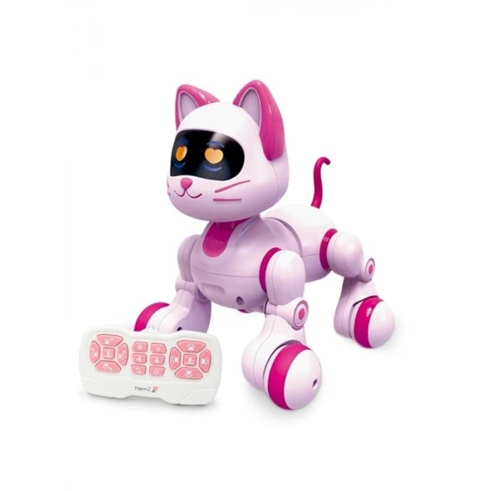 Uzaktan Kumandalı Robot Kedi, Programlanabilir RC Akıllı Kedi, Dokunmatik Algılama, LED Gözler, Dans ve Müzik Yürüyen Evcil Hayvanlar STEM Oyuncakları Çocuklar Kızlar Erkekler için Hediyeler