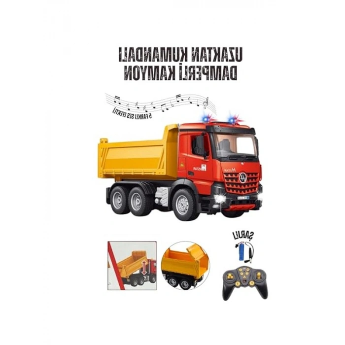 Uzaktan Kumandalı Şarjlı Damperli Kamyon, Işıklı ve Sesli Özellikler