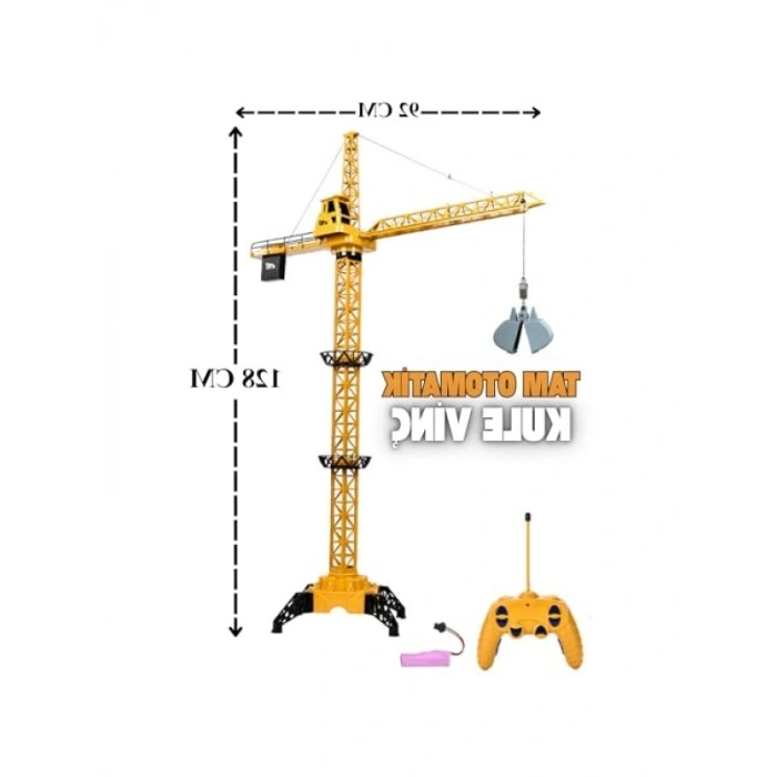 Uzaktan Kumandalı Şarjlı Kule Vinç - 128 cm