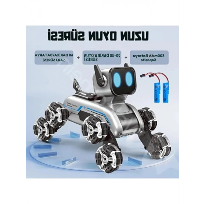 Uzaktan Kumandalı Şarjlı Robot Araba, 8 Tekerlekli, Eğlenceli Oyun