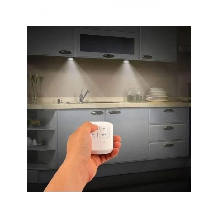 Uzaktan Kumandalı Tekli Spot Lamba - Pilli