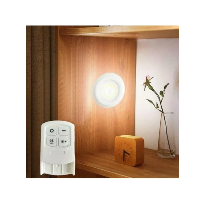 Uzaktan Kumandalı Tekli Spot Lamba - Pilli