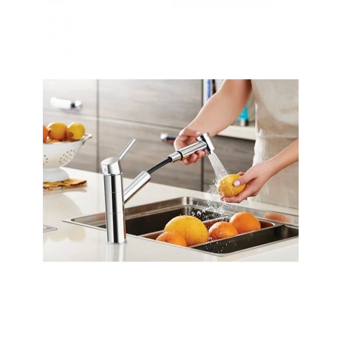 Uzayabilen El Duşlu Eviye Bataryası - 8 Litre/dk Akış Hızı