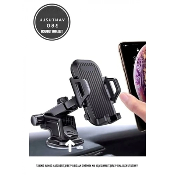 Uzayabilen Vantuzlu Araç Telefon Tutucu