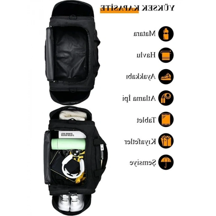 Uzun Askılı Spor Çantası - Geniş Hacim