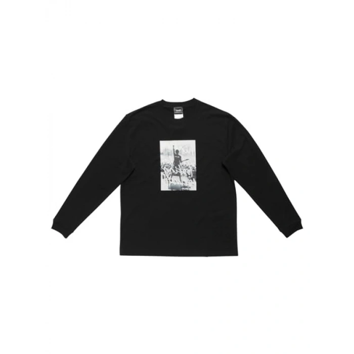 Uzun Kollu Siyah T-Shirt - XXL