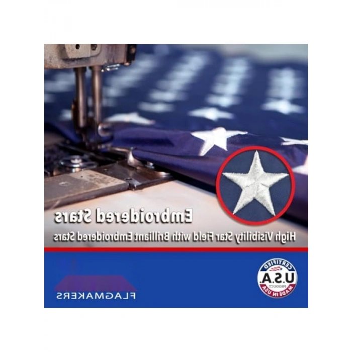 Uzun Ömürlü Amerikan Bayrağı, 2,4 x 3,6 m