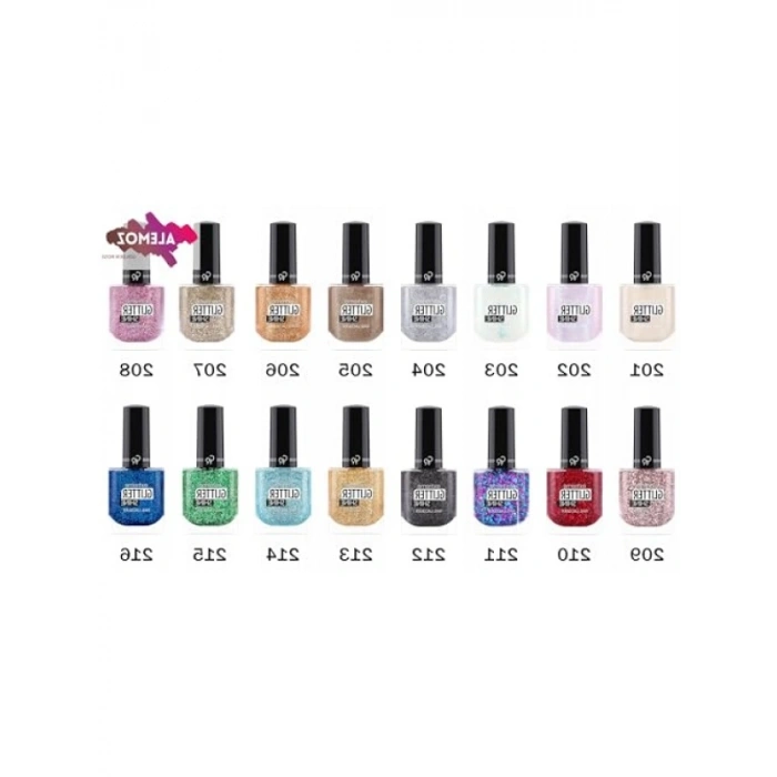 Uzun Ömürlü Glitter Shine Oje, No: 202