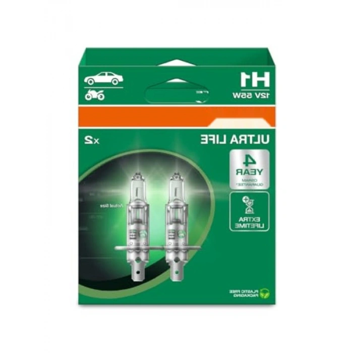 Uzun Ömürlü H1 55W 12V Araç Ampulü