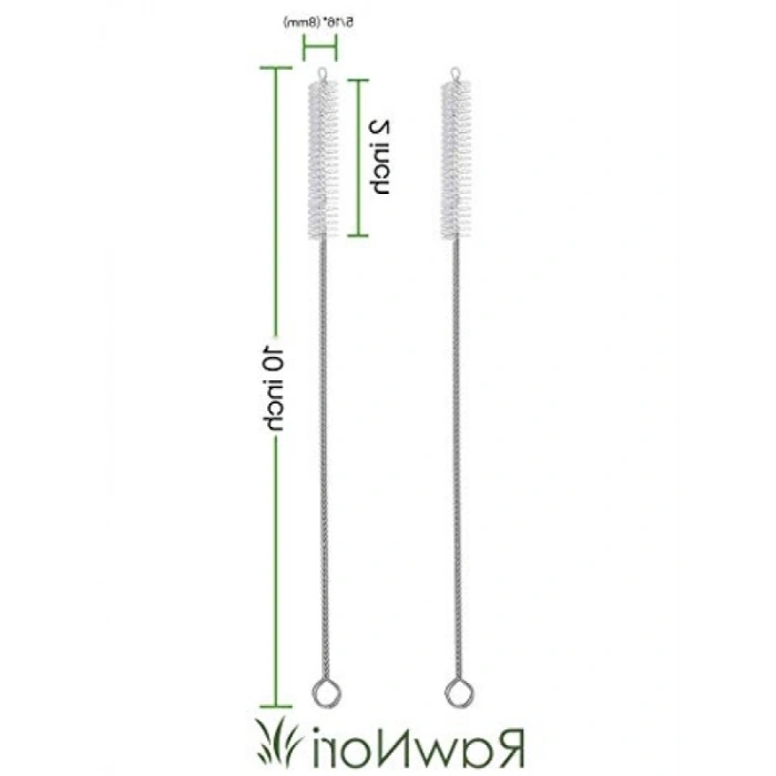 Uzun Paslanmaz Çelik Saman Temizleme Fırçası (2 Adet)