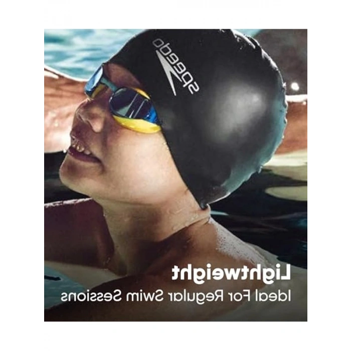 Uzun Saçlı Yüzücü Bonesi, Siyah Renk Seçeneği