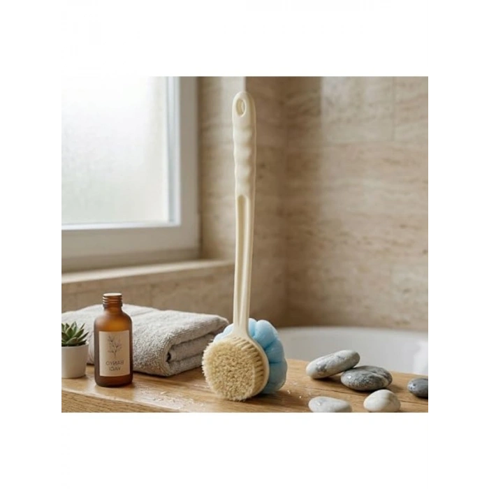 Uzun Saplı Banyo Lifi ve Sırt Fırçası - 38 cm