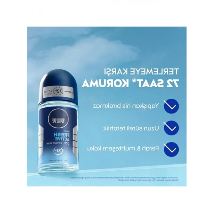 Uzun Süreli Ferahlık Sağlayan Roll-On Deodorant, 50 ml