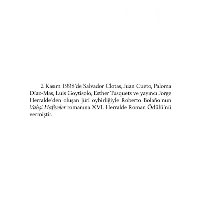 Vahşi Hafiyeler - Roberto Bolano
