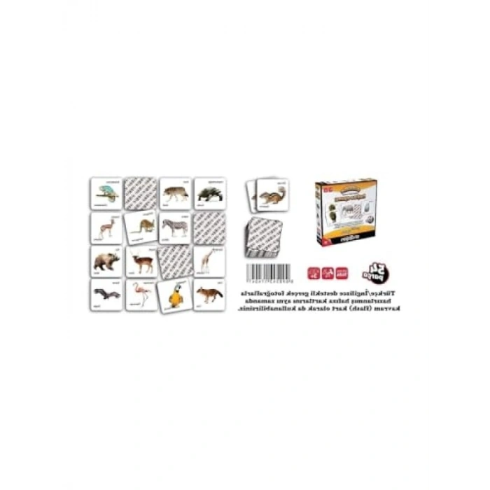 Vahşi Hayvanlar Hafıza Oyunu - 54 Parça