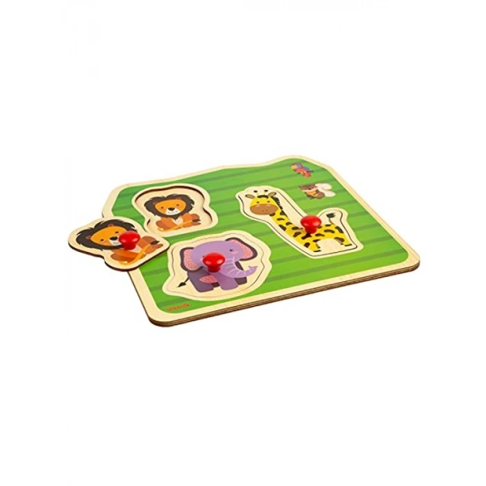 Vahşi Hayvanlar Temalı Ahşap İlk Yapboz