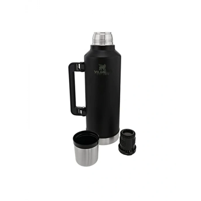 Vakumlu Çelik Termos - Mat Siyah, 2.3 Litre, 48 Saat Isı Koruma