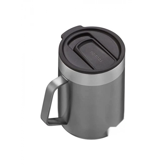 Vakumlu Masa Kupası, 420 mL, Antrasit