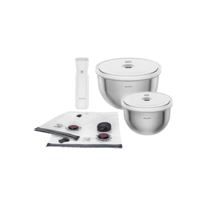 Vakumlu Saklama Kabı Seti - 9 Parça Paslanmaz Çelik