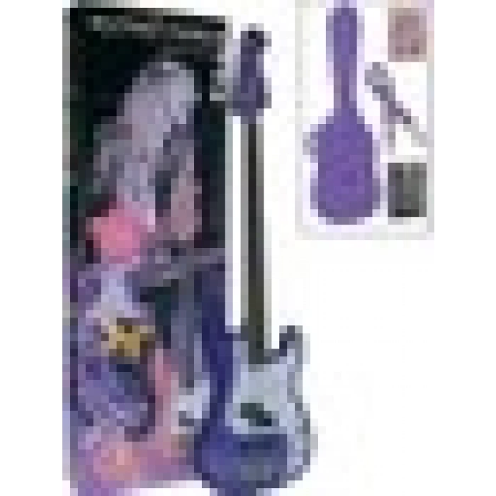 Valencia GRB1KCPP Gypse Rose Bas Gitar Seti (Kılıf,Askı,Çıkartma ve Dvd Hediyeli)