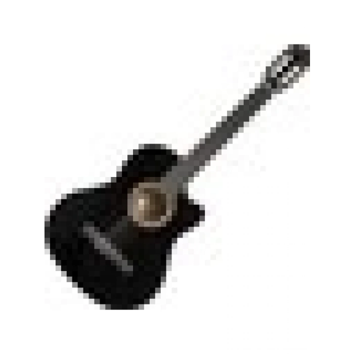 Valencia VC104TCBK Siyah Cutaway Klasik Gitar 4/4 (Sap Çelik+Kılıf)